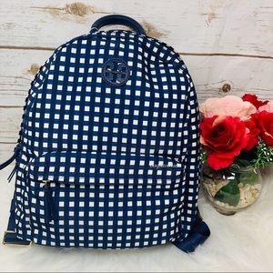 Ella Tory Burch nylon backpack Royal Navy blue